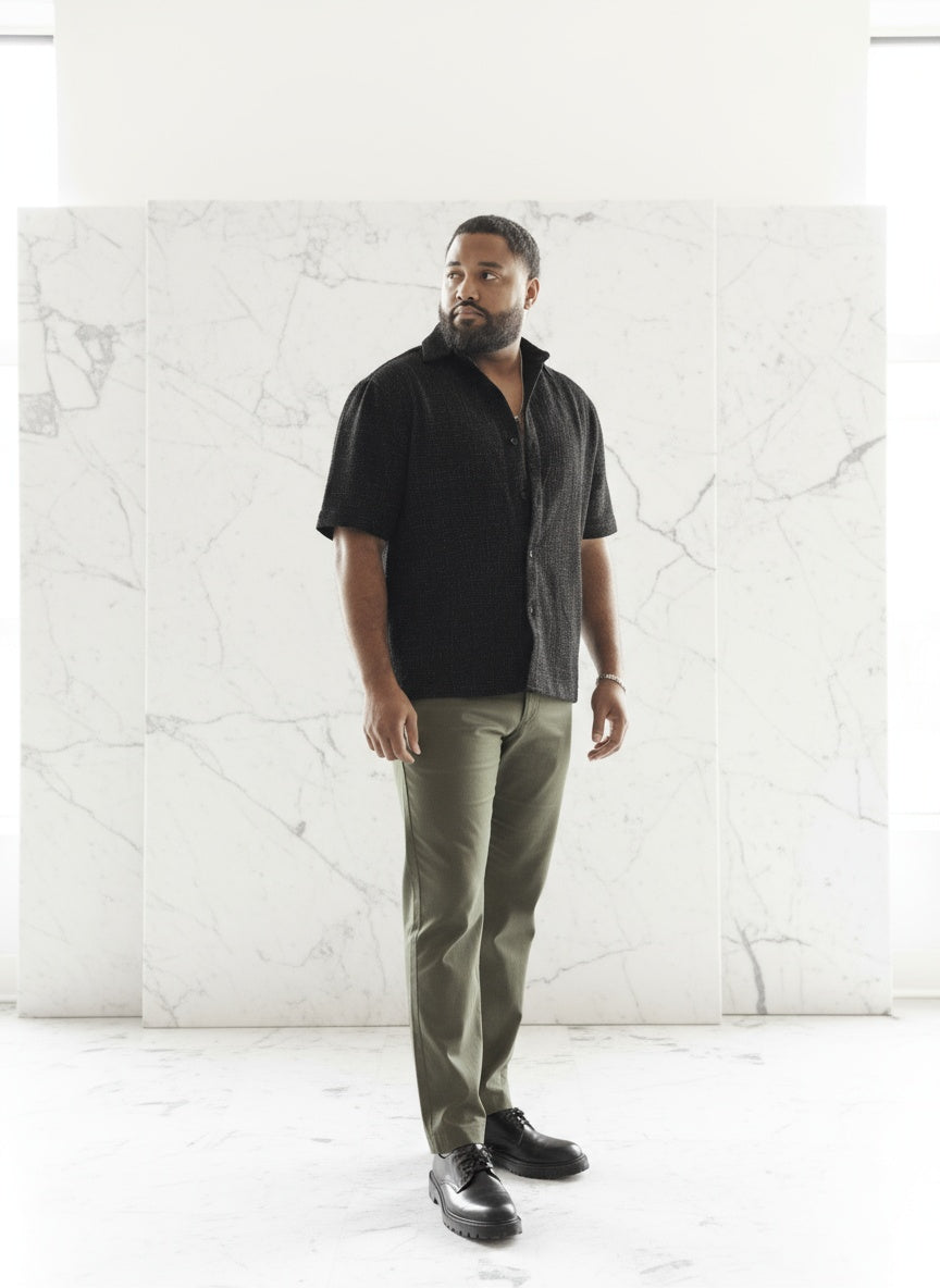 Spark Noir Relaxed Fit Villa Shirt