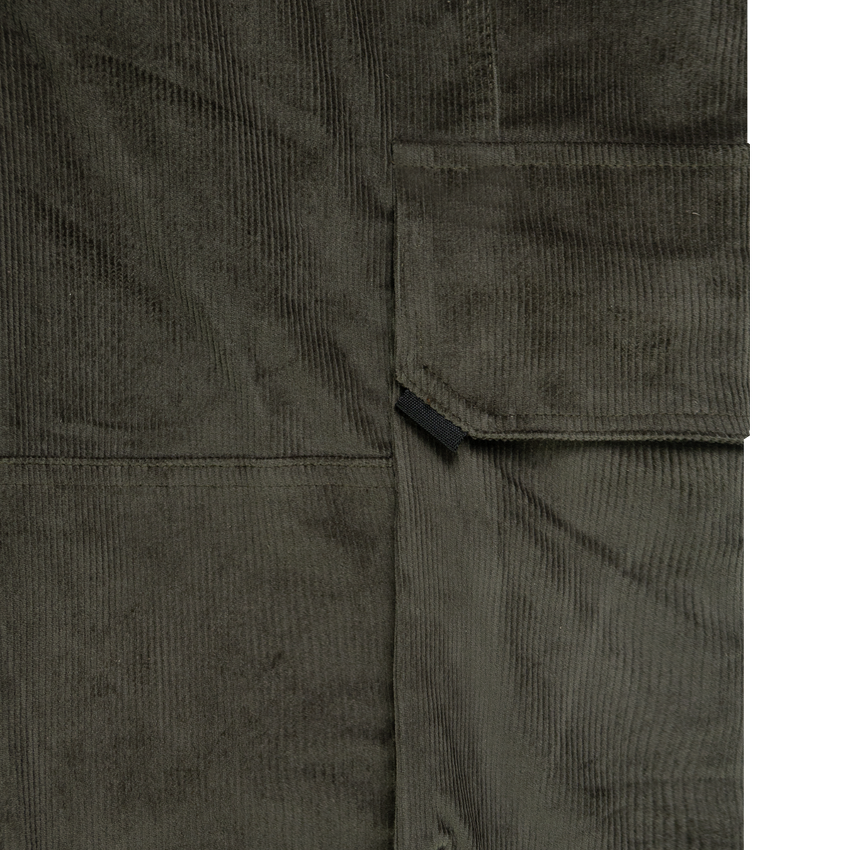 Olive Corduroy Cargo Pants