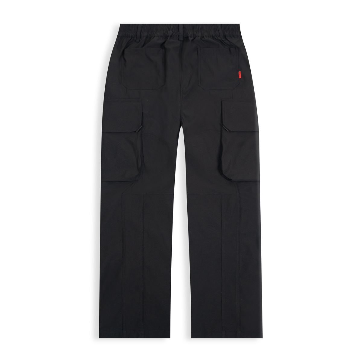 Black Nylon Cargo Pants