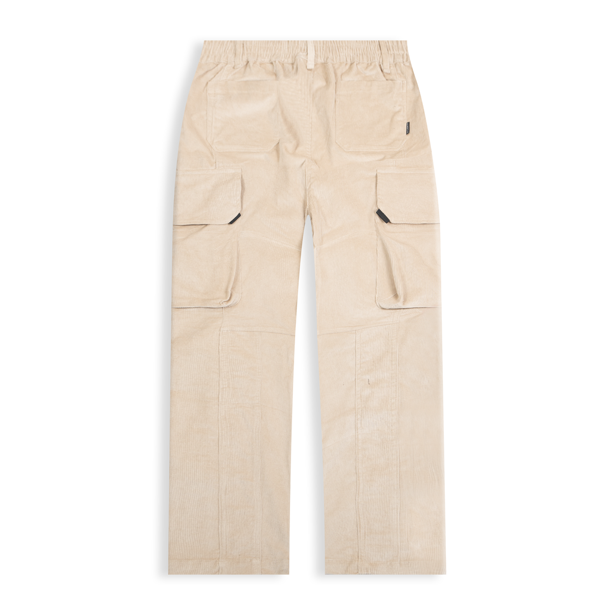 Beige Corduroy Cargo Pants