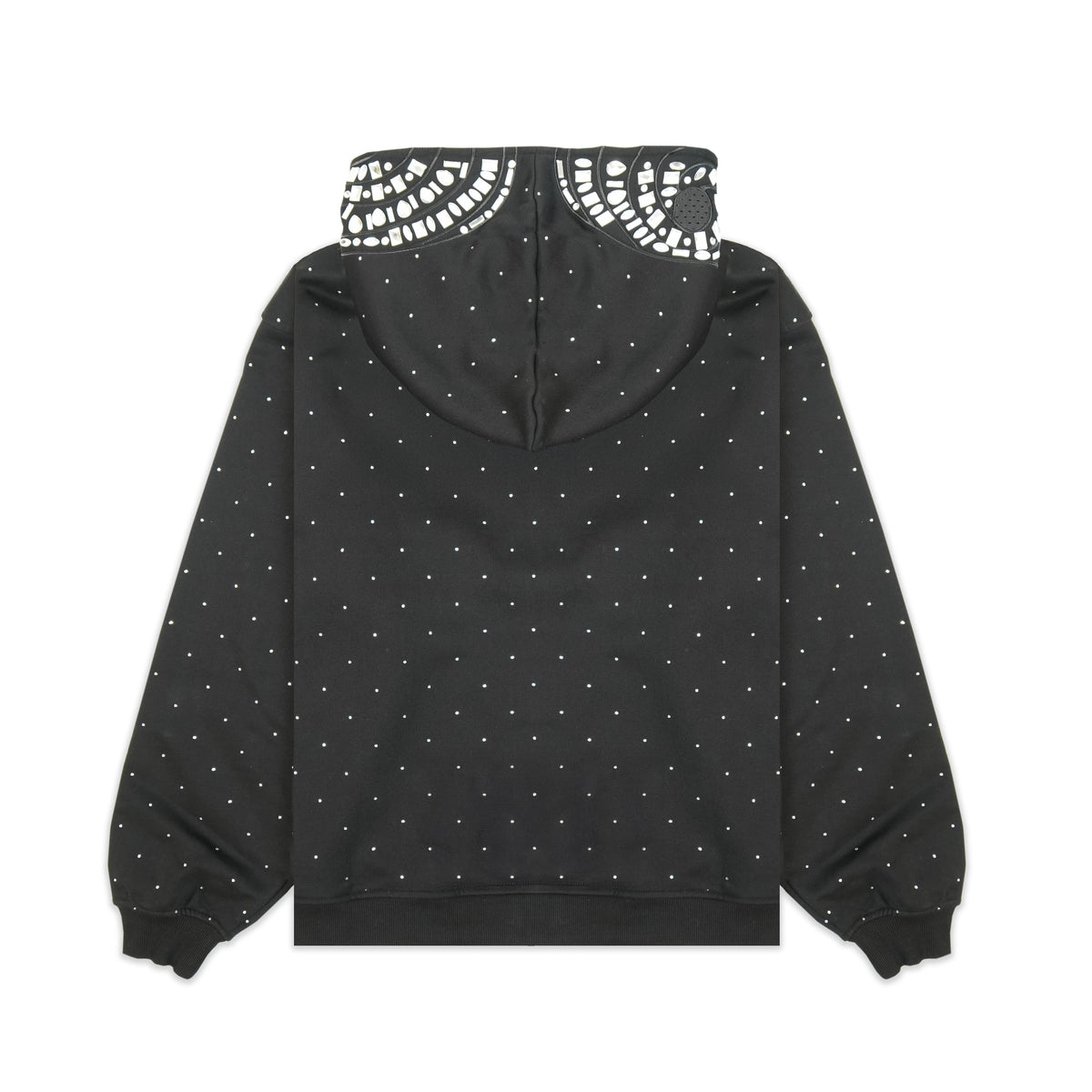 Rhinestone Black Hoodie