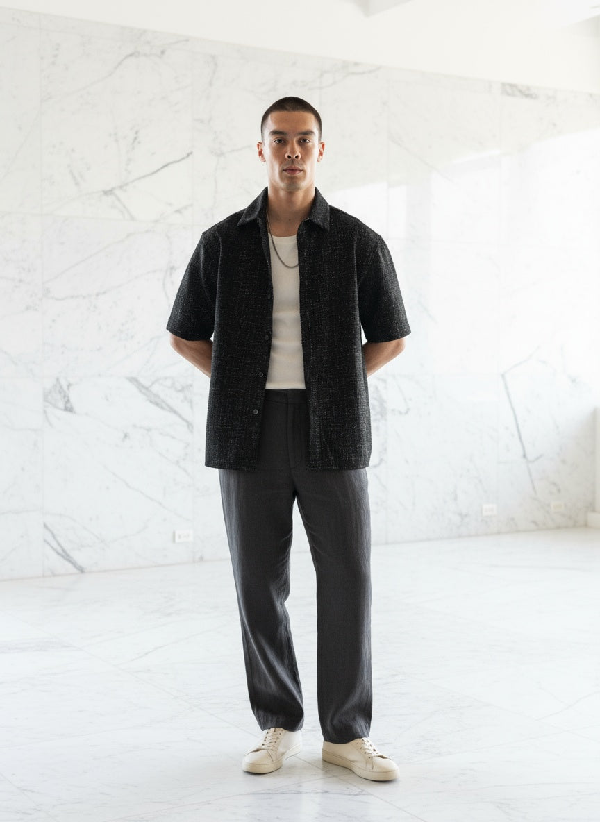 Spark Noir Relaxed Fit Villa Shirt