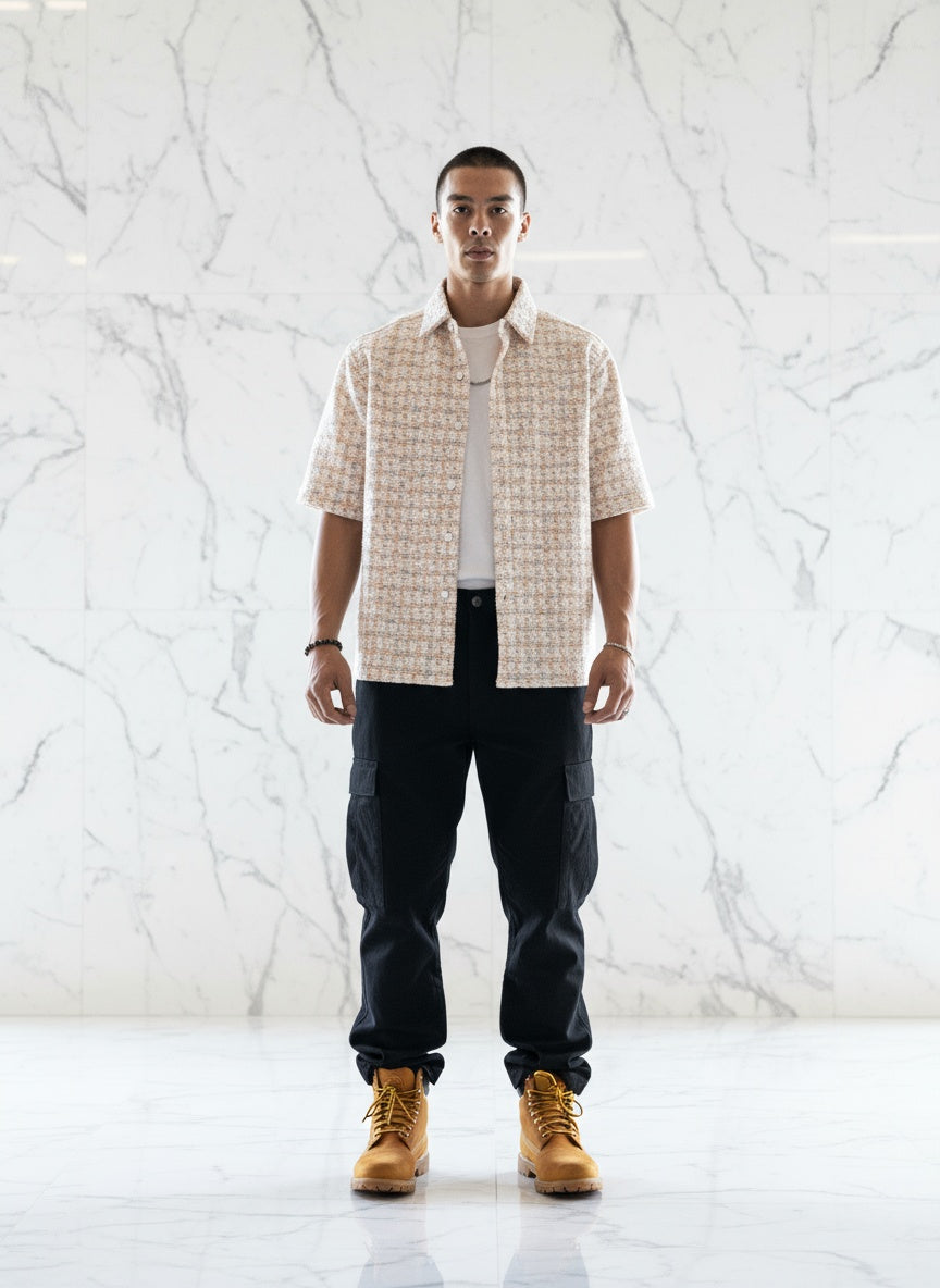 Pastel Mosaic Relaxed Fit Villa Shirt