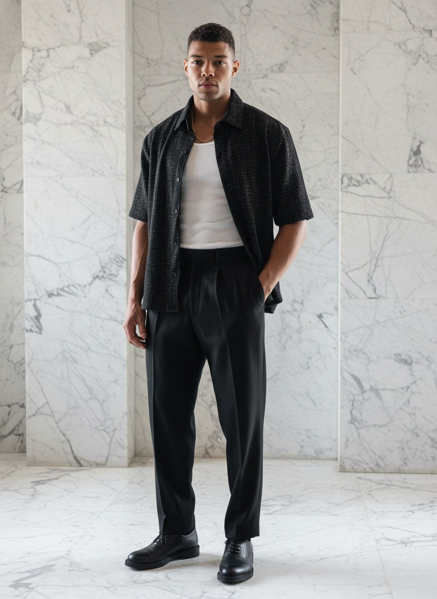 Spark Noir Relaxed Fit Villa Shirt