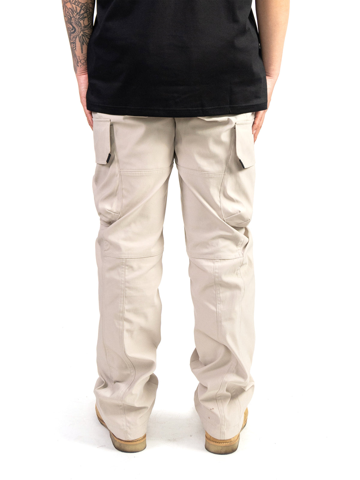 Stone Nylon Cargo Pants