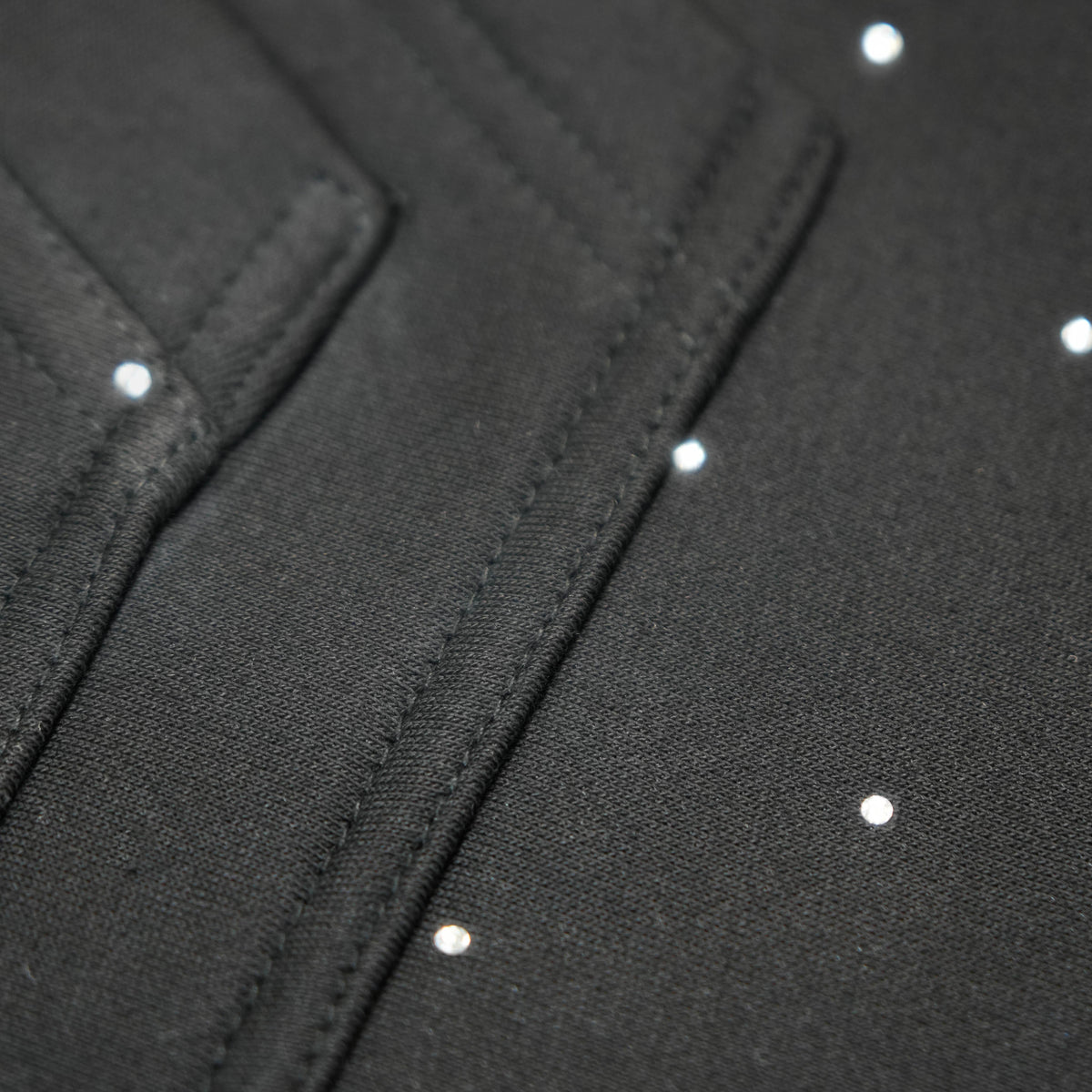 Rhinestone Black Hoodie