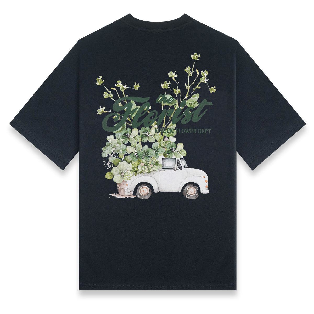 The Florist Earth Black Oversized Shirt