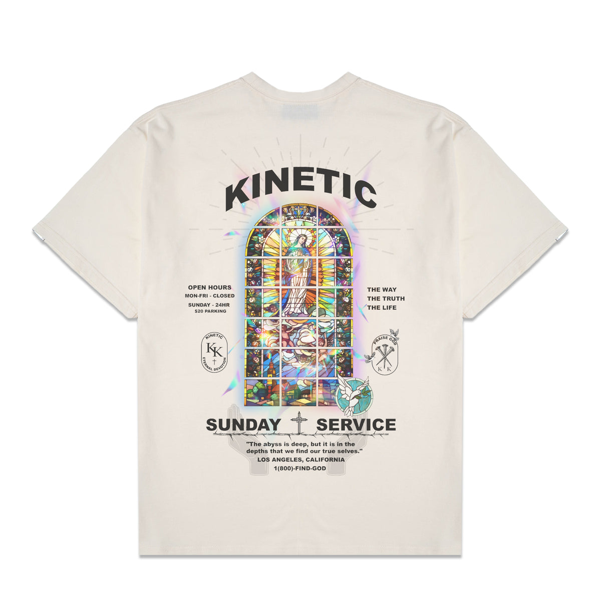 Sunday Service Cream Oversized Shirt