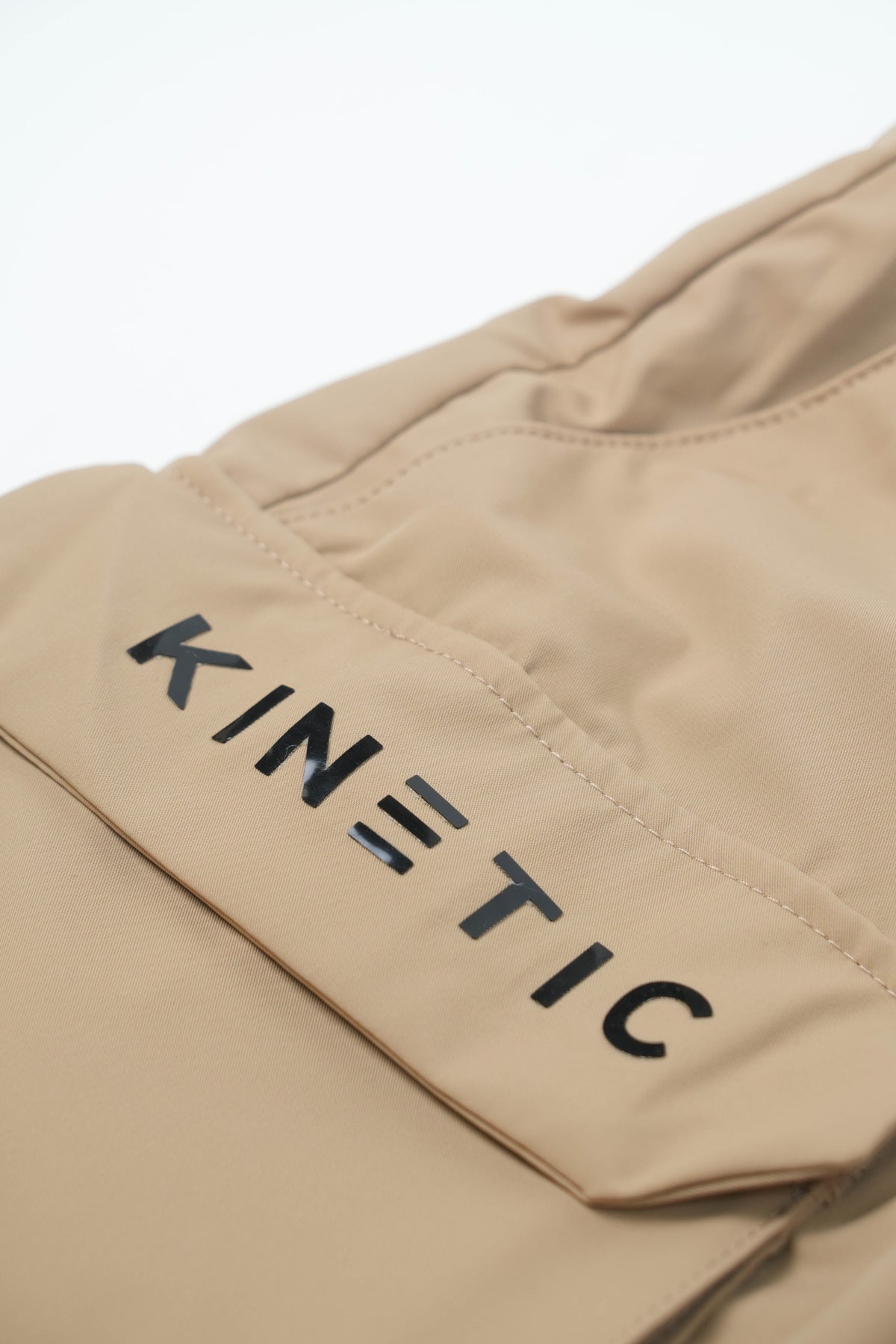 Khaki Nylon Cargo Shorts