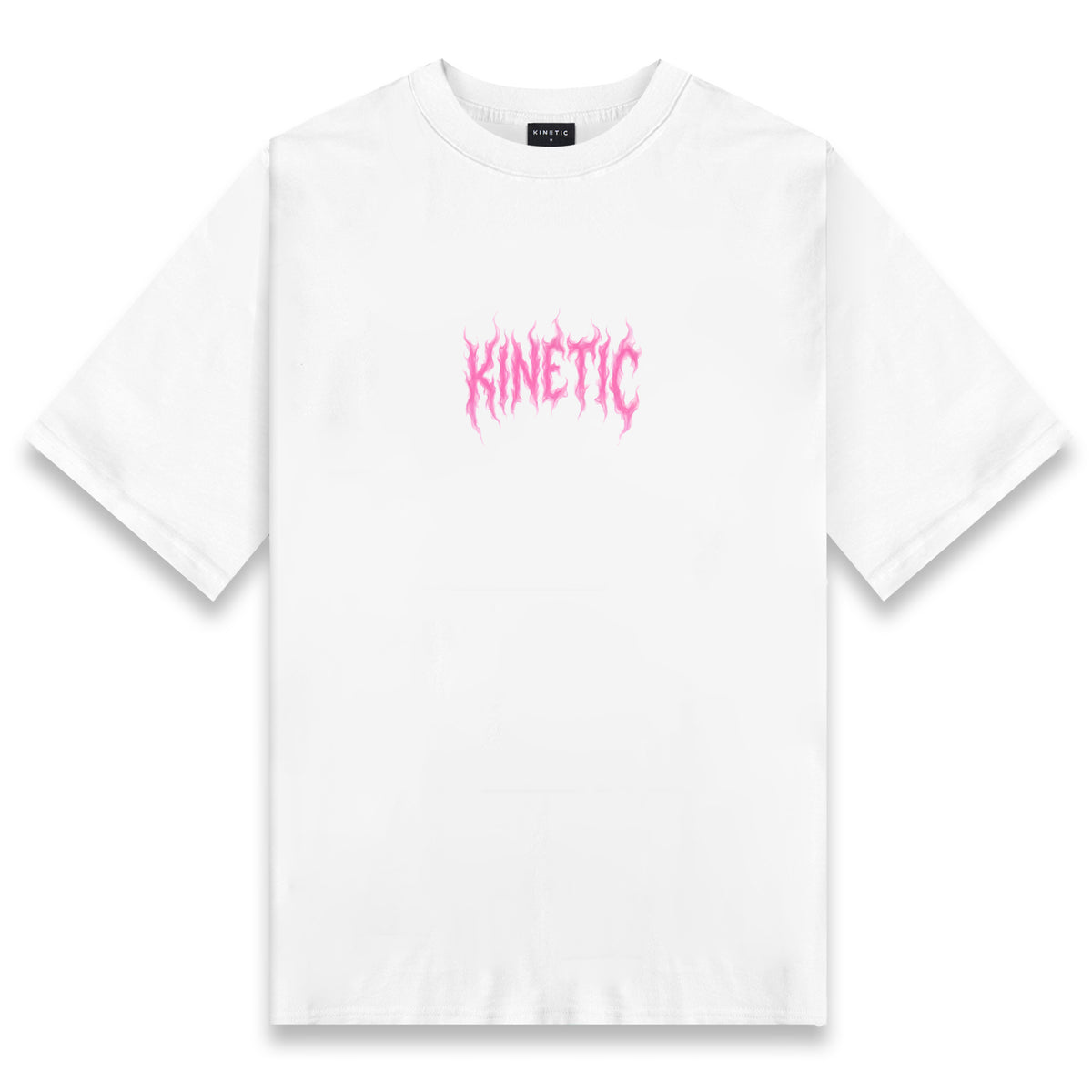 World in Flames White Oversized Shirt