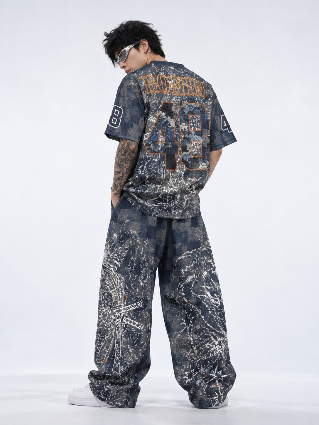 Ronin Denim Motif Pant