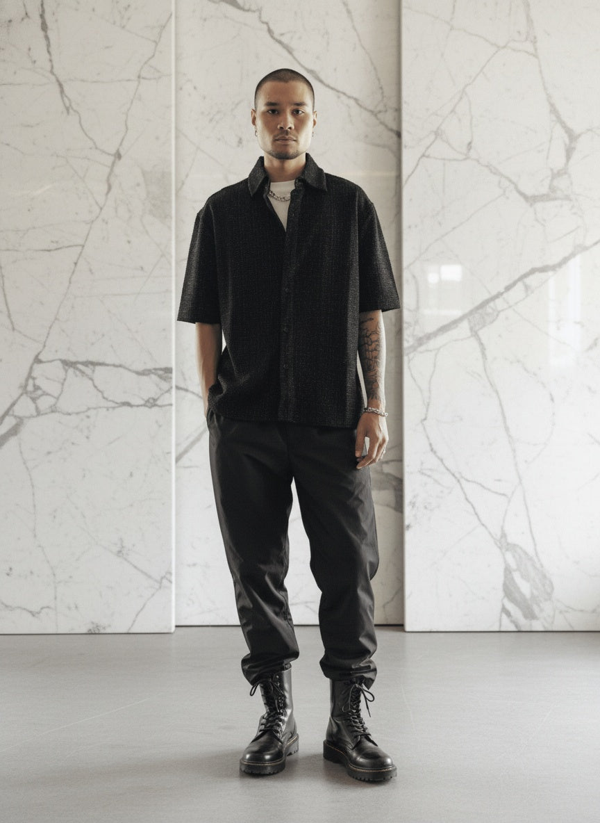 Spark Noir Relaxed Fit Villa Shirt